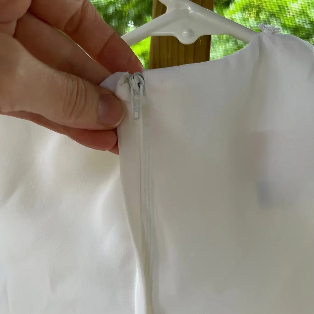 Jessica McClintock Vintage Girl's White Formal Dress Size 6